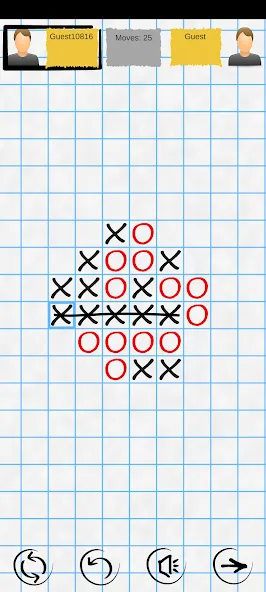 Взломанная Tic Tac Toe Online: Mega XO  [МОД Бесконечные монеты] — стабильная версия apk на Андроид screen 1