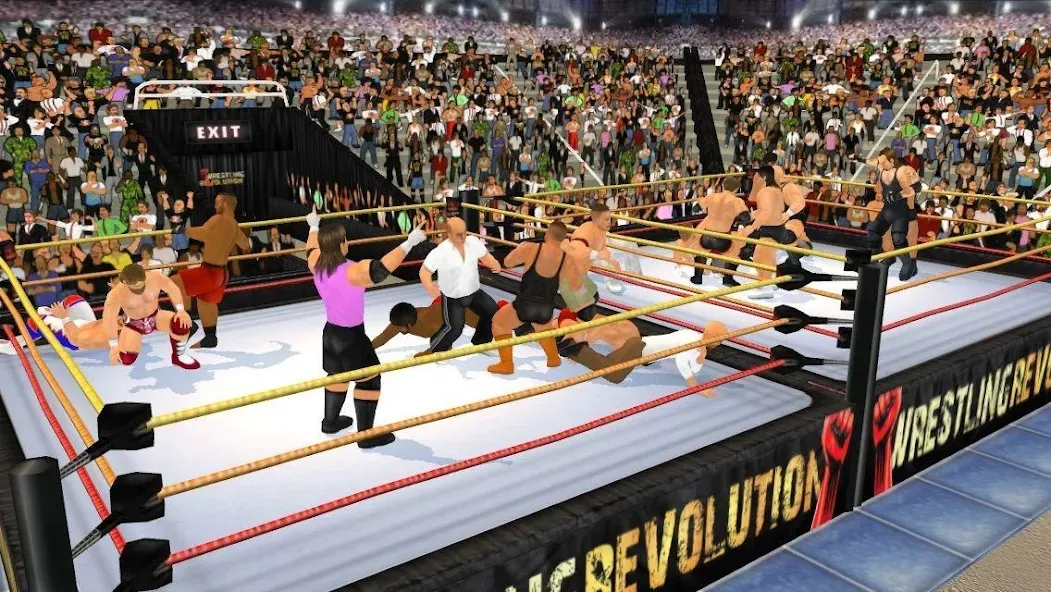 Взломанная Wrestling Revolution 3D (Реслинг Революшн 3Д)  [МОД Меню] — стабильная версия apk на Андроид screen 5