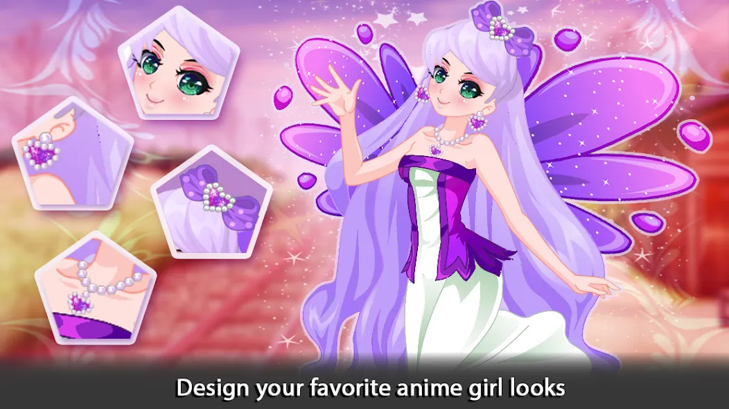 Скачать взлом Dress Up Angel Anime Girl Game  [МОД Меню] — последняя версия apk на Андроид screen 2