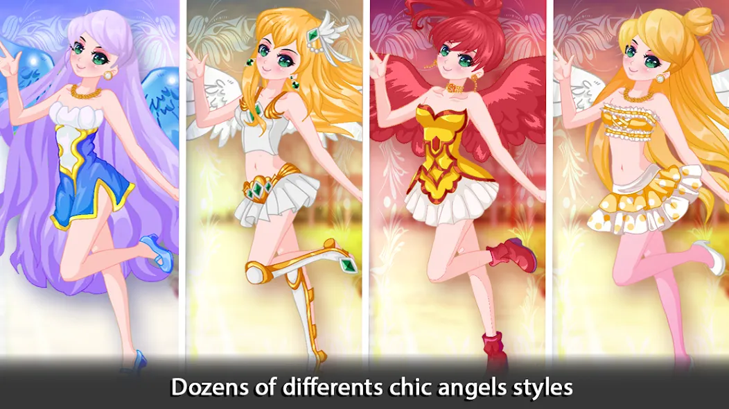 Скачать взлом Dress Up Angel Anime Girl Game  [МОД Меню] — последняя версия apk на Андроид screen 4