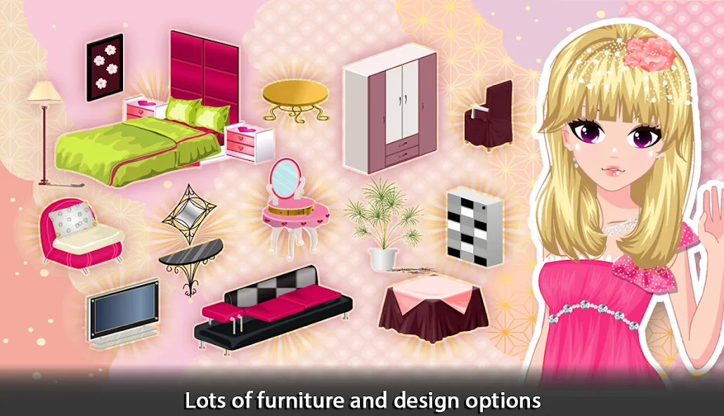 Взломанная Girl Doll House — Room Design  [МОД Unlimited Money] — последняя версия apk на Андроид screen 3