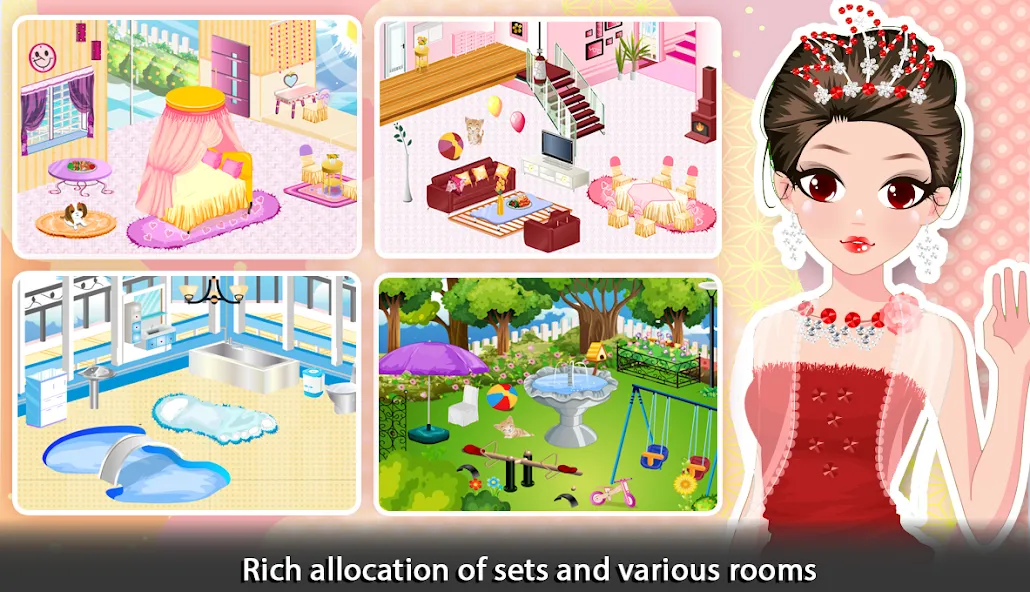 Взломанная Girl Doll House — Room Design  [МОД Unlimited Money] — последняя версия apk на Андроид screen 4