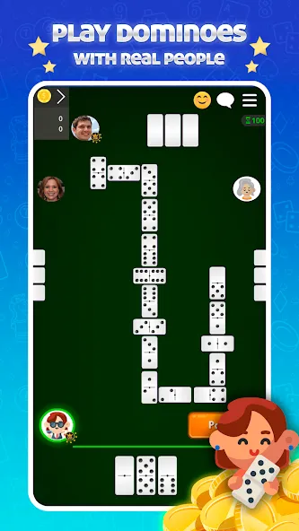 Скачать взлом Dominoes Online — Classic Game (Домино Онлайн)  [МОД Unlimited Money] — последняя версия apk на Андроид screen 1