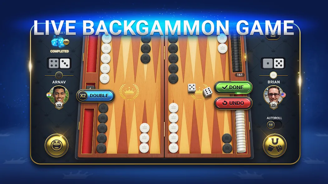 Взлом Backgammon Live — Online Games (Бэкгаммон Лайв)  [МОД Много монет] — стабильная версия apk на Андроид screen 2