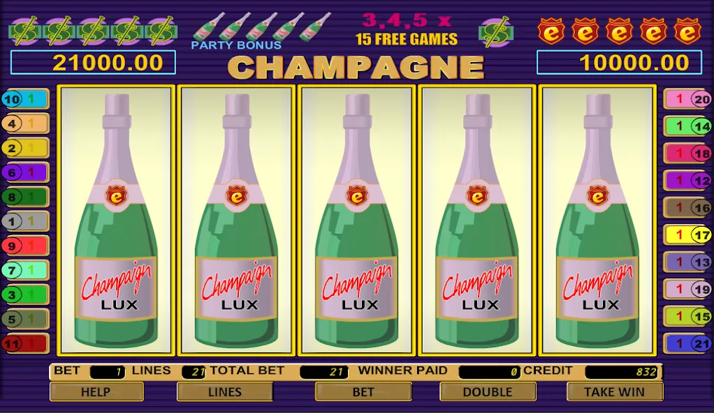 Взлом Champagne Slot (Шампанское Слот)  [МОД Много монет] — последняя версия apk на Андроид screen 2