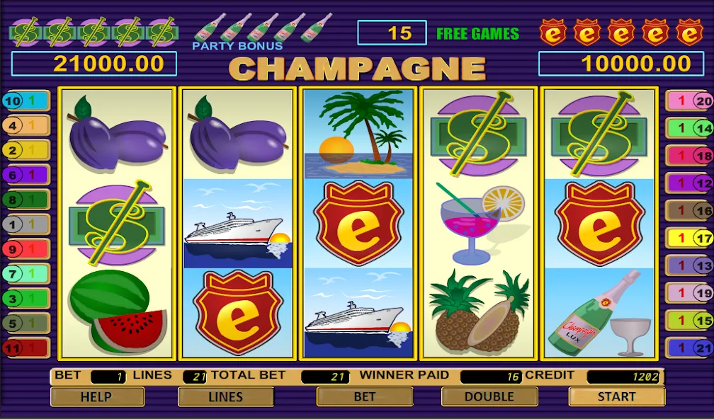 Взлом Champagne Slot (Шампанское Слот)  [МОД Много монет] — последняя версия apk на Андроид screen 4