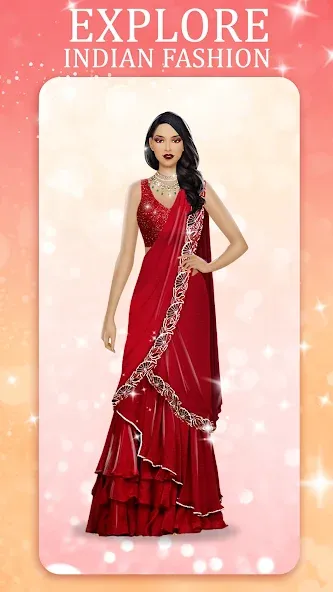 Скачать взломанную Indian Fashion Dressup Stylist  [МОД Меню] — последняя версия apk на Андроид screen 3