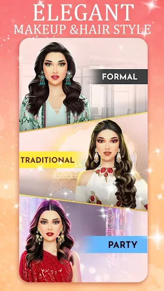 Скачать взломанную Indian Fashion Dressup Stylist  [МОД Меню] — последняя версия apk на Андроид screen 5