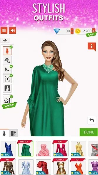 Взлом Fashion Stylist: Dress Up Game  [МОД Unlocked] — последняя версия apk на Андроид screen 2