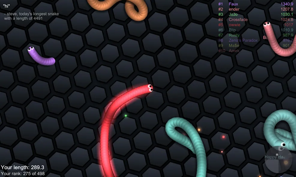 Взломанная slither.io  [МОД Бесконечные деньги] — последняя версия apk на Андроид screen 2