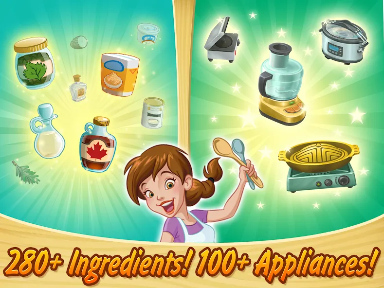 Взлом Kitchen Scramble: Cooking Game (Китчен Скрэмбл)  [МОД Много монет] — последняя версия apk на Андроид screen 3