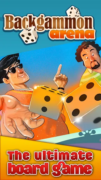 Взломанная Backgammon Arena (Бэкгаммон Арена)  [МОД Unlimited Money] — последняя версия apk на Андроид screen 1