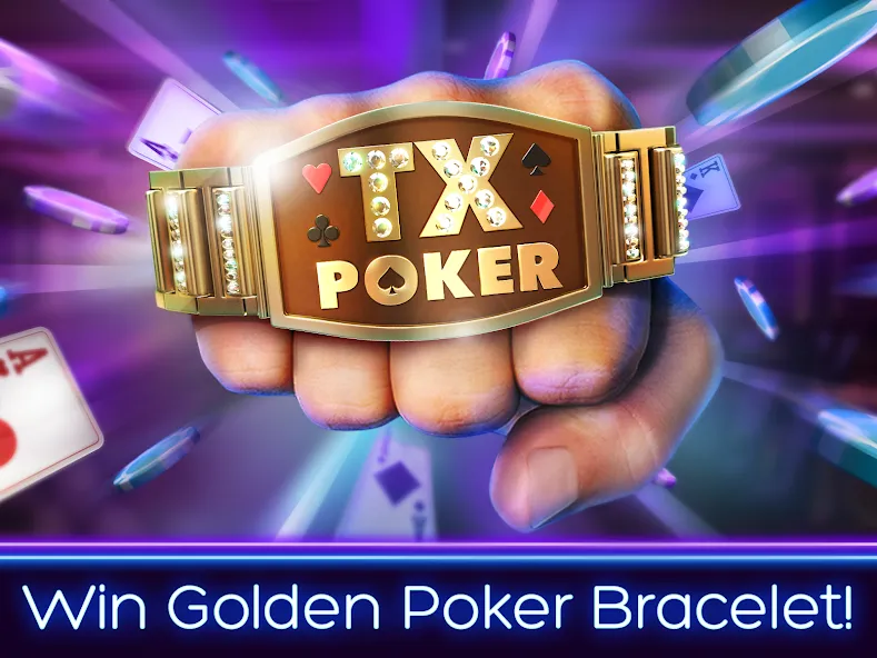 Скачать взломанную TX Poker — Texas Holdem Poker  [МОД Много монет] — последняя версия apk на Андроид screen 1