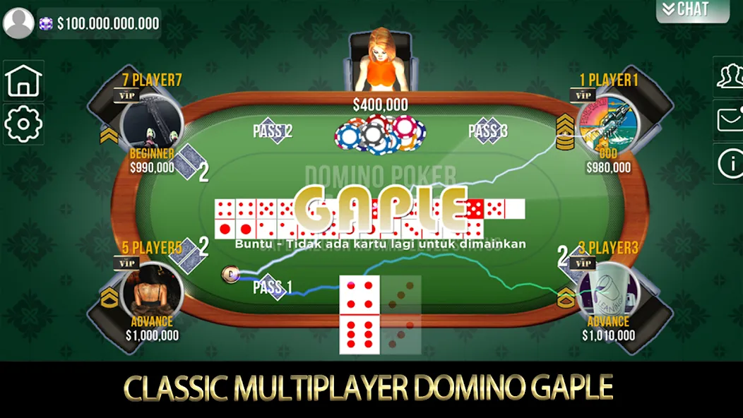 Взлом Domino Poker QiuQiu Gaple (Домино Покер ЧиЧи Гапле)  [МОД Unlimited Money] — стабильная версия apk на Андроид screen 1