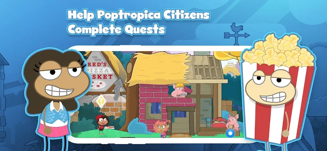 Взлом Poptropica: Fun Kids Adventure (Поптропика)  [МОД Много монет] — стабильная версия apk на Андроид screen 3