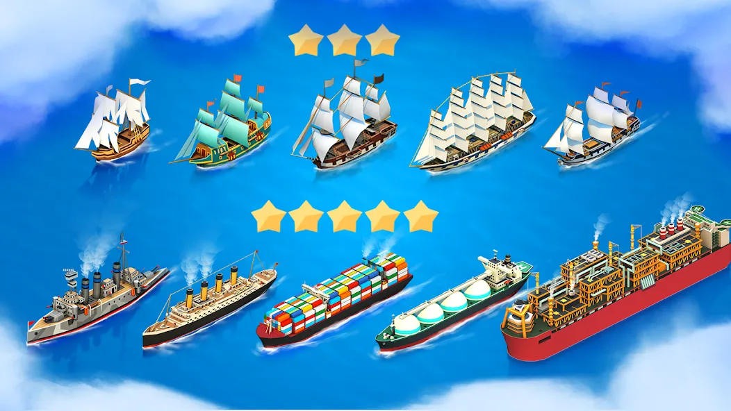 Взломанная Sea Port: Cargo Boat Tycoon (Си Порт)  [МОД Mega Pack] — полная версия apk на Андроид screen 4