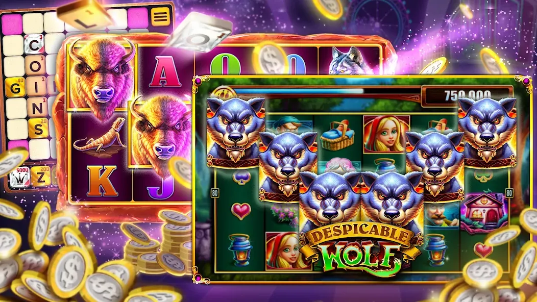 Взлом Vegas Downtown Slots & Words  [МОД Unlimited Money] — полная версия apk на Андроид screen 1