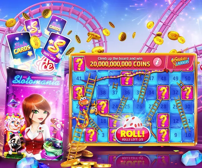 Взломанная Slotomania™ Slots Casino Games (Слотомания)  [МОД Много монет] — стабильная версия apk на Андроид screen 5