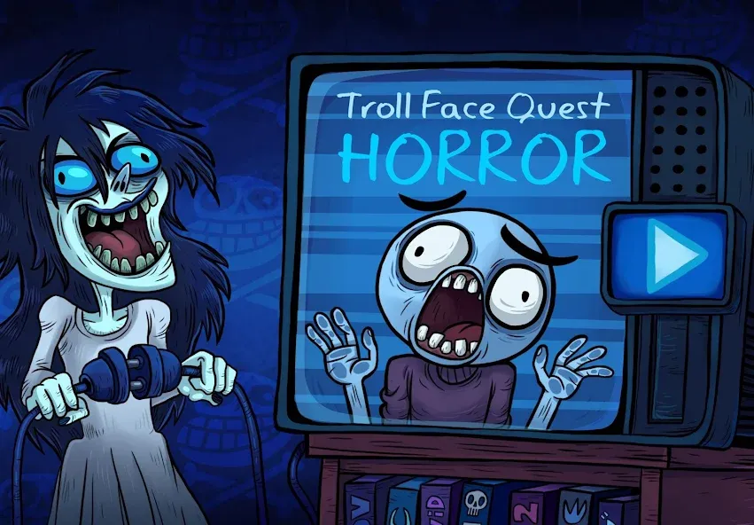 Скачать взлом Troll Face Quest: Horror (Тролл Фейс Квест Хоррор)  [МОД Бесконечные монеты] — последняя версия apk на Андроид screen 1