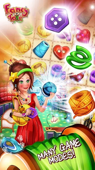 Скачать взломанную Fancy Tale:Fashion Puzzle Game (Фэнси Тейл)  [МОД Все открыто] — полная версия apk на Андроид screen 2