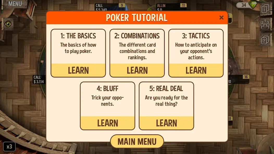 Скачать взломанную Learn Poker — How to Play  [МОД Бесконечные монеты] — последняя версия apk на Андроид screen 3