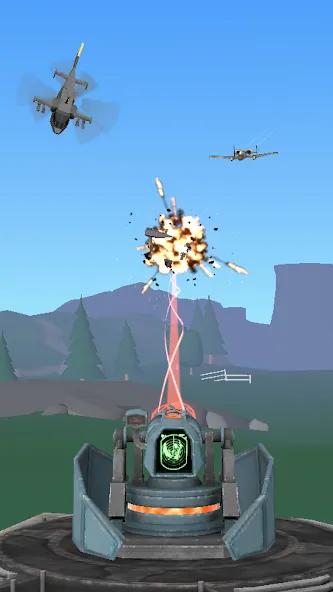 Скачать взлом Air Defense: Airplane Shooting (Эйр Дефенс)  [МОД Mega Pack] — полная версия apk на Андроид screen 5