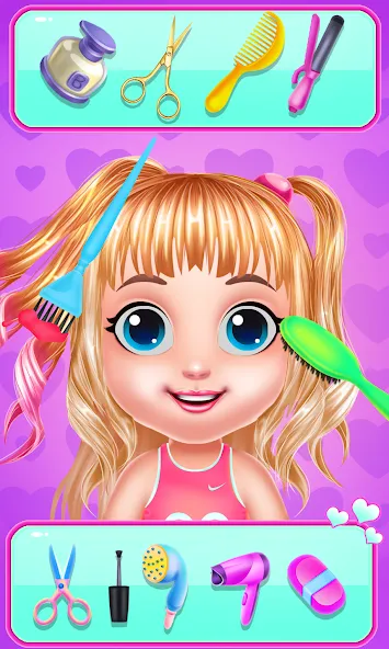 Скачать взлом Baby Girl Caring Pinky Style (Беби Грл Керинг Пинки Стайл)  [МОД Mega Pack] — полная версия apk на Андроид screen 3