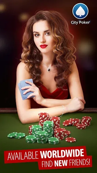 Взлом City Poker: Holdem, Omaha (Сити Покер)  [МОД Mega Pack] — полная версия apk на Андроид screen 1