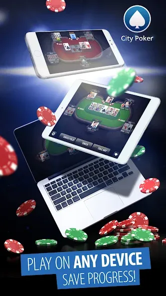 Взлом City Poker: Holdem, Omaha (Сити Покер)  [МОД Mega Pack] — полная версия apk на Андроид screen 3