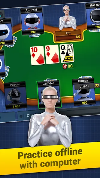 Скачать взлом Poker Arena: texas holdem game (Покер Арена)  [МОД Много денег] — стабильная версия apk на Андроид screen 5