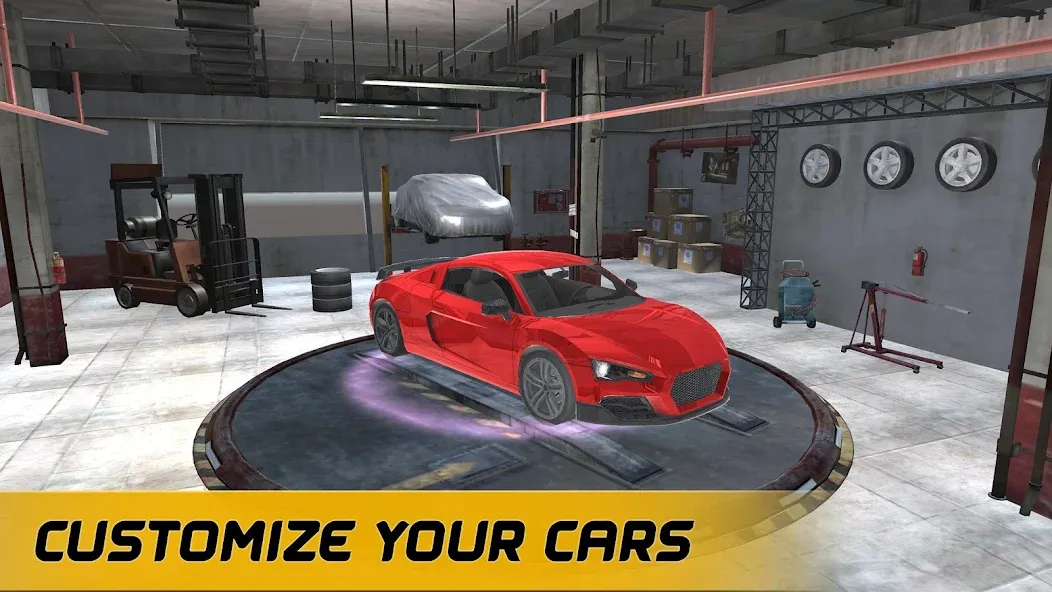 Взломанная American Muscle Car Racing (Американская гоночная машина   )  [МОД Unlocked] — стабильная версия apk на Андроид screen 2