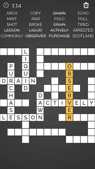 Скачать взлом Crossword : Word Fill  [МОД Все открыто] — стабильная версия apk на Андроид screen 5