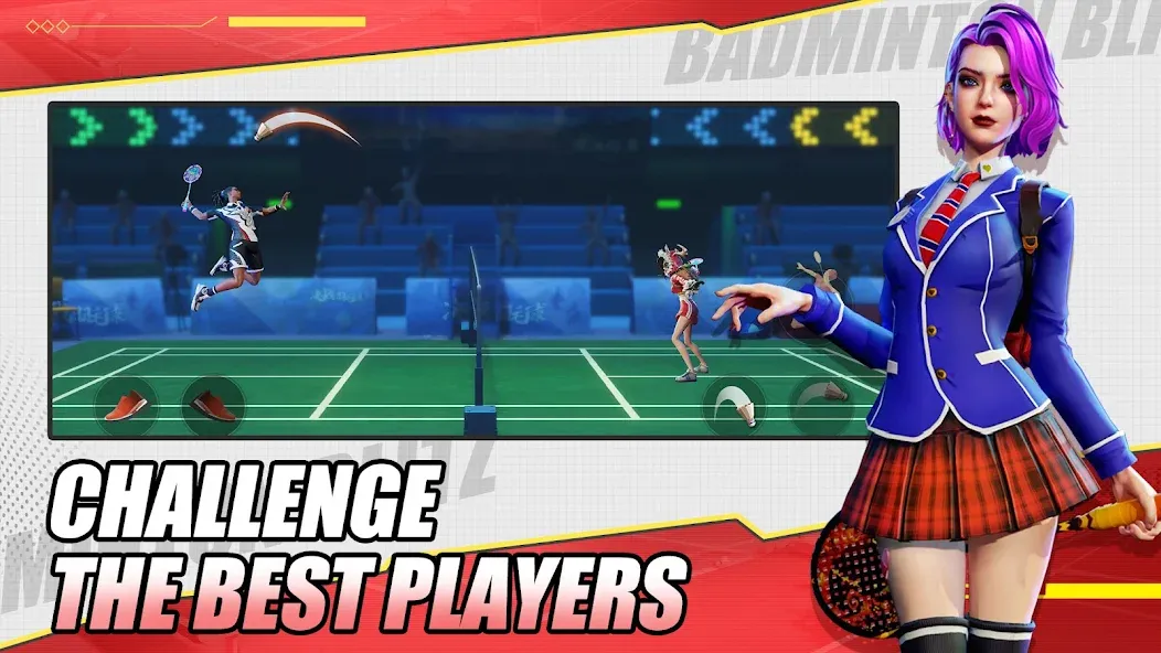 Взломанная Badminton Blitz — PVP online (Бэдминтон Блиц)  [МОД Все открыто] — полная версия apk на Андроид screen 5