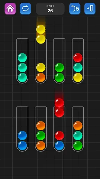 Скачать взломанную Ball Sort Puzzle — Color Game  [МОД Бесконечные монеты] — стабильная версия apk на Андроид screen 3