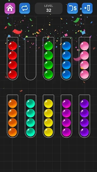 Скачать взломанную Ball Sort Puzzle — Color Game  [МОД Бесконечные монеты] — стабильная версия apk на Андроид screen 5