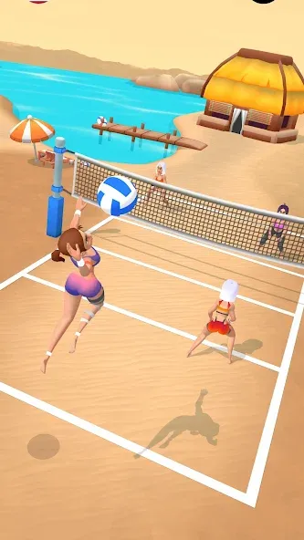 Взлом Beach Volleyball Game (Бичволлейбол игра)  [МОД Mega Pack] — последняя версия apk на Андроид screen 1