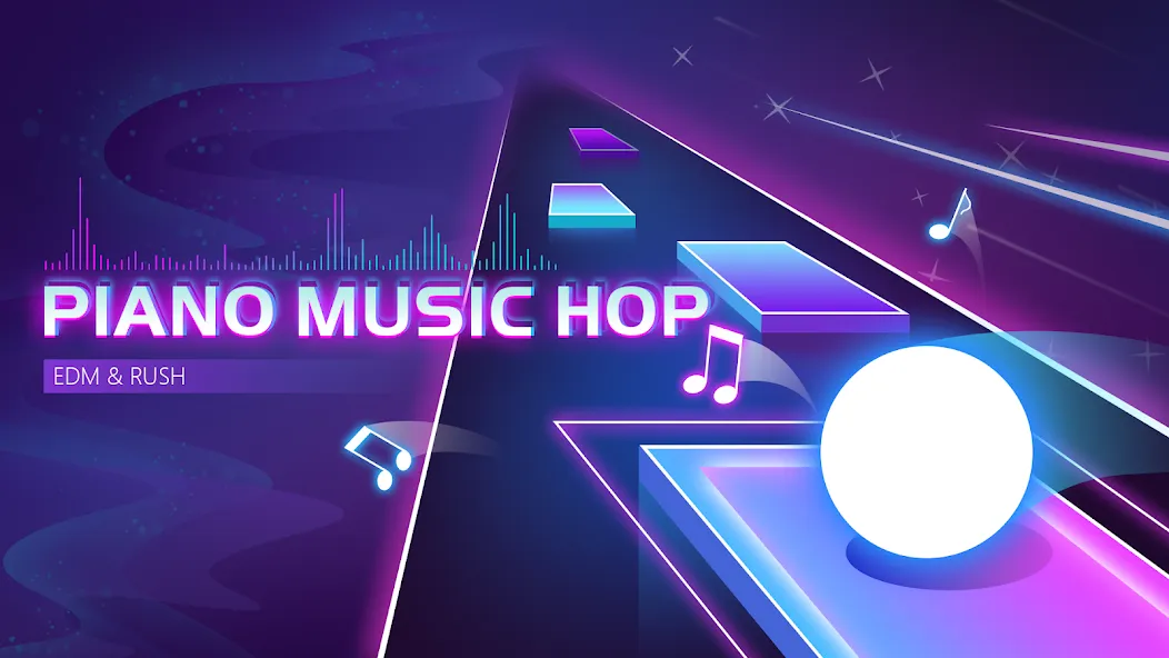 Взломанная Piano Music Hop: EDM Rush! (Пиано музыка хоп)  [МОД Menu] — последняя версия apk на Андроид screen 1