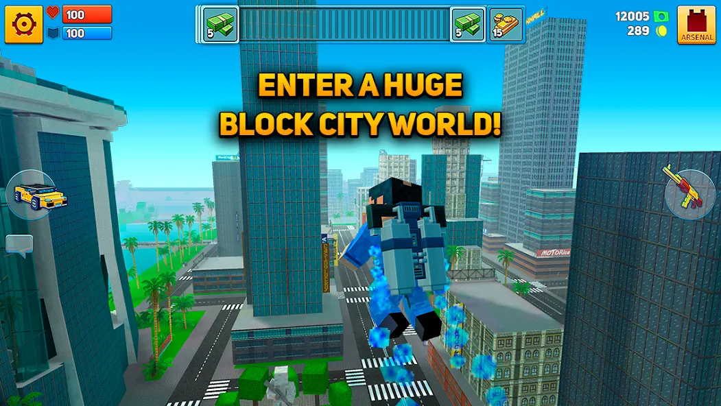 Скачать взлом Block City Wars: Pixel Shooter (Блок Сити Варс)  [МОД Все открыто] — стабильная версия apk на Андроид screen 2