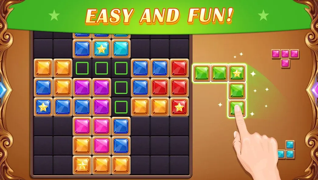 Взломанная Block Puzzle: Diamond Star  [МОД Бесконечные монеты] — стабильная версия apk на Андроид screen 3