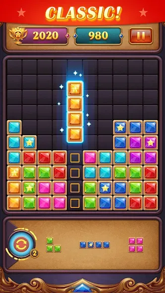 Взломанная Block Puzzle: Diamond Star  [МОД Бесконечные монеты] — стабильная версия apk на Андроид screen 4