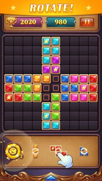 Взломанная Block Puzzle: Diamond Star  [МОД Бесконечные монеты] — стабильная версия apk на Андроид screen 5