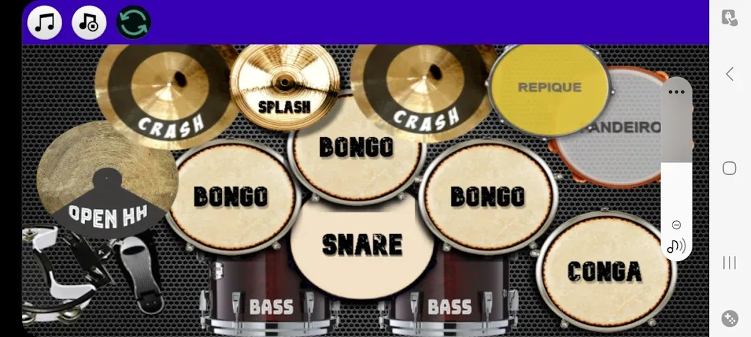 Взломанная Drum Studio: Bateria Virtual (Драм студио)  [МОД Unlocked] — стабильная версия apk на Андроид screen 3