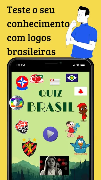 Скачать взлом Quiz Brasil (Квиз Бразилия)  [МОД Много монет] — последняя версия apk на Андроид screen 1