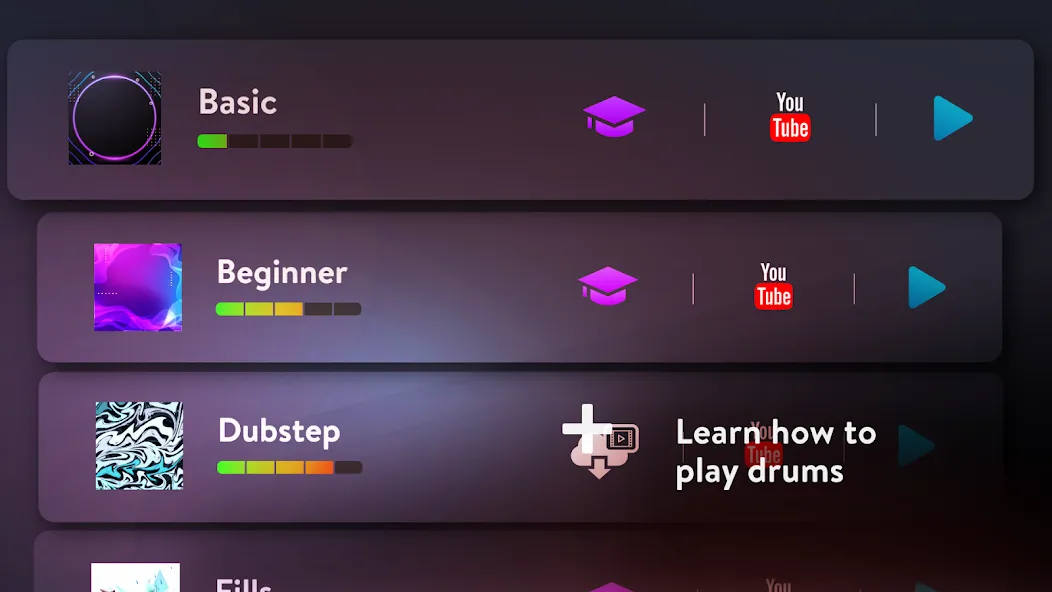 Скачать взломанную Classic Drum: electronic drums (Классик Драм)  [МОД Меню] — последняя версия apk на Андроид screen 2