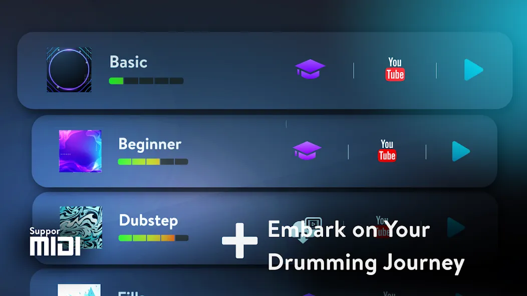 Взломанная Real Drum: electronic drums (Риал драм)  [МОД Много денег] — последняя версия apk на Андроид screen 3