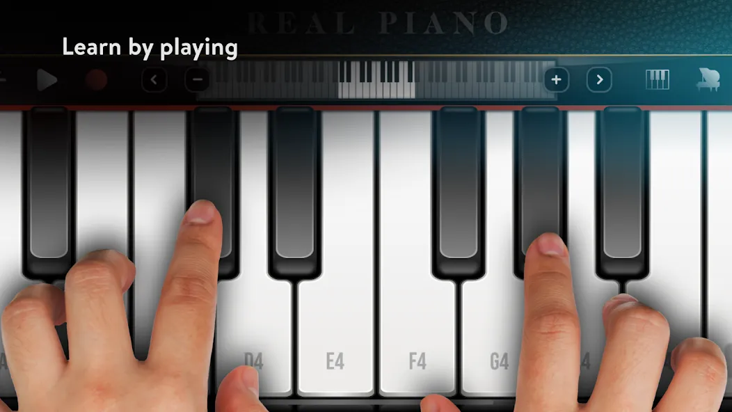 Взломанная Real Piano electronic keyboard (Риал Пиано)  [МОД Menu] — стабильная версия apk на Андроид screen 1