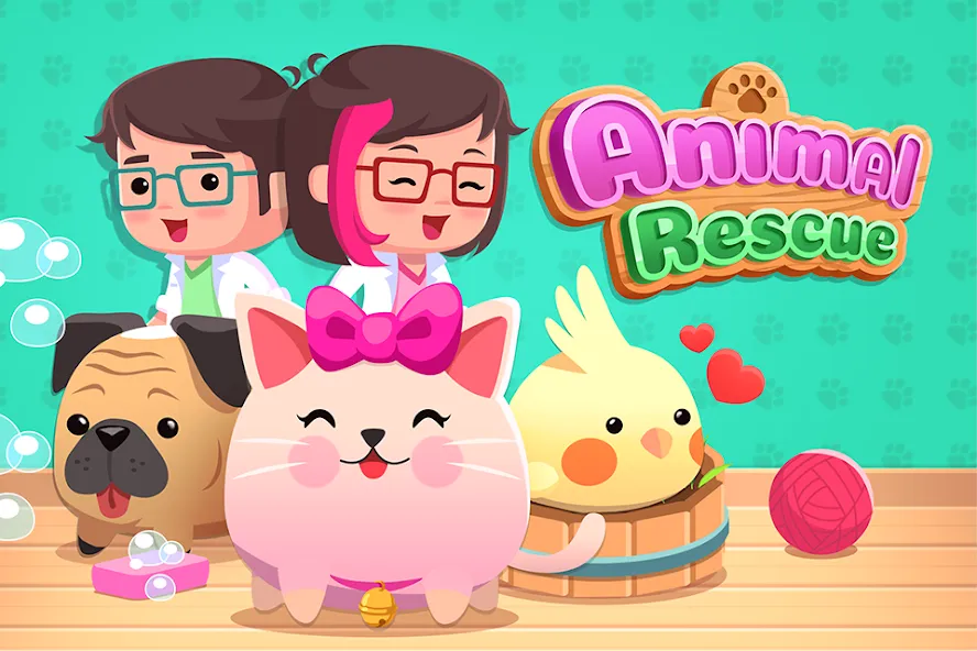 Взлом Animal Rescue: Pet Shop Story (Анимал Рескью)  [МОД Меню] — полная версия apk на Андроид screen 1