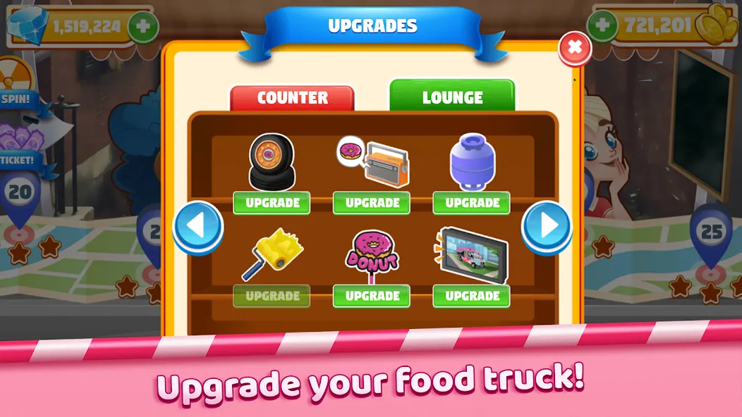 Взломанная Boston Donut Truck: Food Game (Бостонский Донат Трак)  [МОД Unlocked] — последняя версия apk на Андроид screen 3