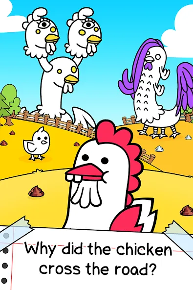 Скачать взлом Chicken Evolution: Idle Game (Чикен Эволюшн)  [МОД Unlocked] — стабильная версия apk на Андроид screen 1