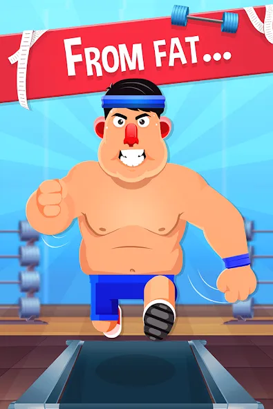 Взломанная Fat No More: Sports Gym Game! (Фэт Но Море)  [МОД Бесконечные монеты] — последняя версия apk на Андроид screen 1